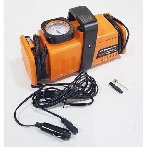 Pompe Gonflage Voiture Vélo Pneus + Objets 12-220V Compresseur d'Air Mini 200PSI