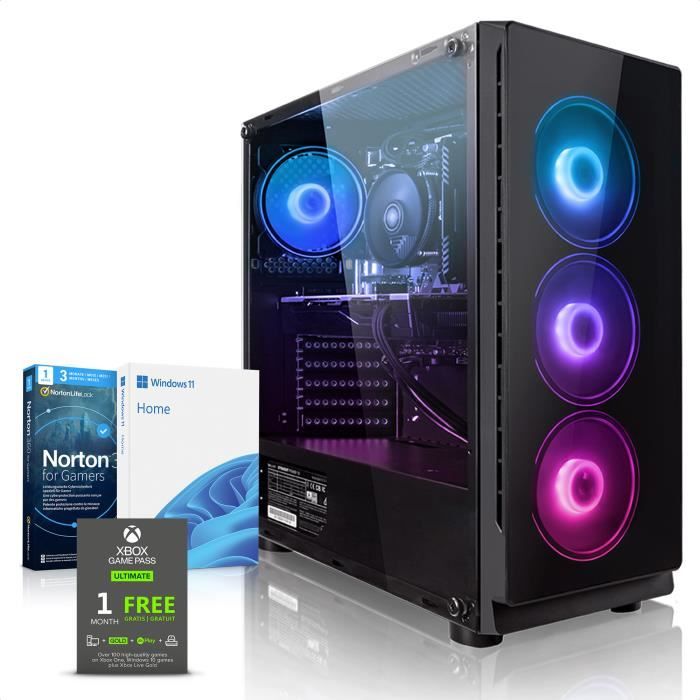 Megaport PC Gamer Vector AMD Ryzen 5 5600G 6x3.90 GHz • GeForce GTX 1650 • 16Go 3000 RAM • 500Go M.2 SSD • Windows 11