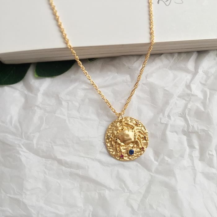 Zodiac Collier Pendentif Signe Du Zodiaque Collier_Argent5