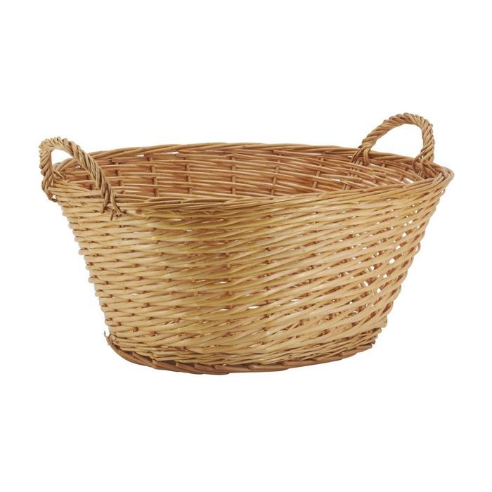 Corbeille à linge en osier Beige