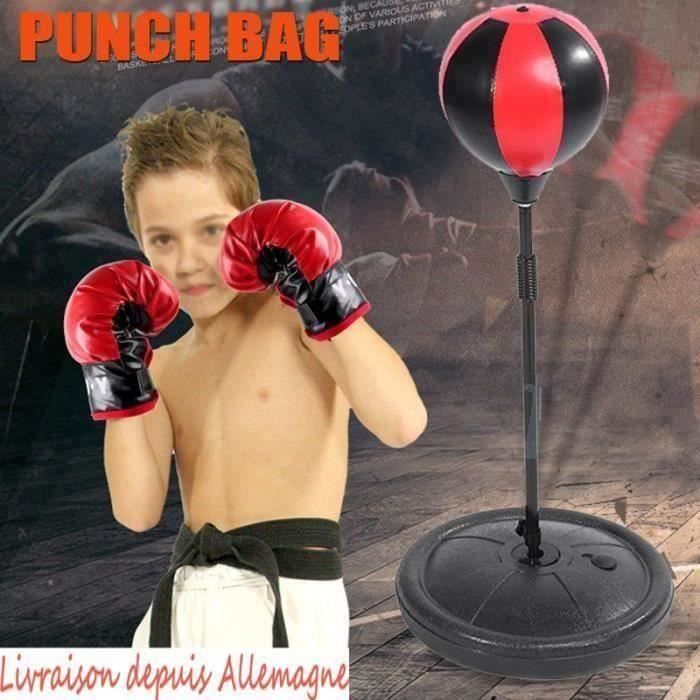 Punching Ball avec gants de boxe pour enfant entraînement de boxe Sac De Frappe