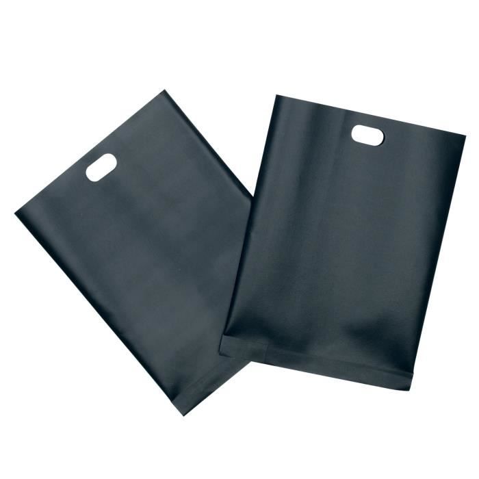 Lot de 2 sacs à toasts anti-adhésifs et réutilisables