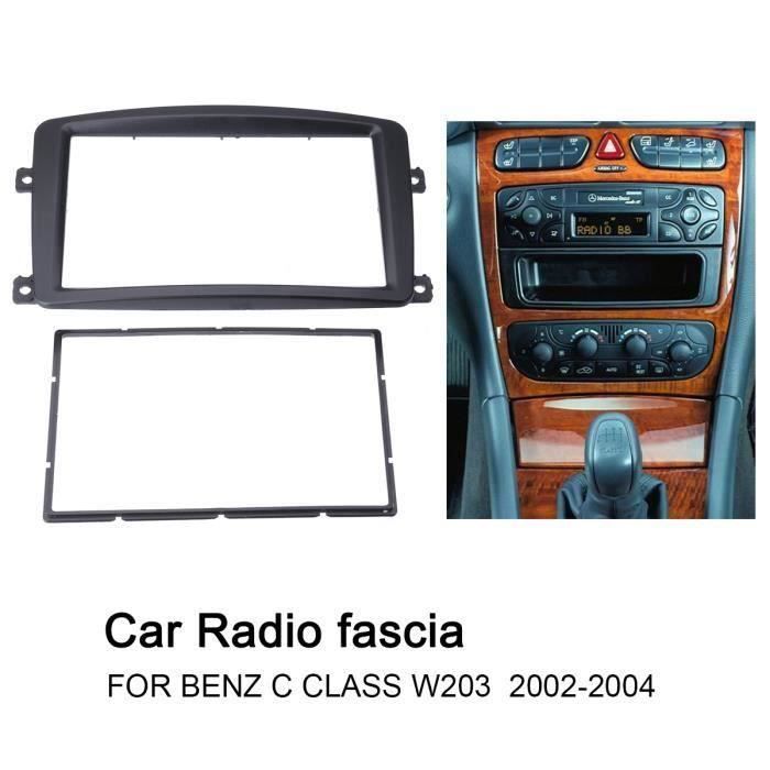 Kit Montage Adaptateur Cadre de Radio façade Autoradio 2 DIN Pr BENZ C CLASS W203 2002-2004 Gr59263