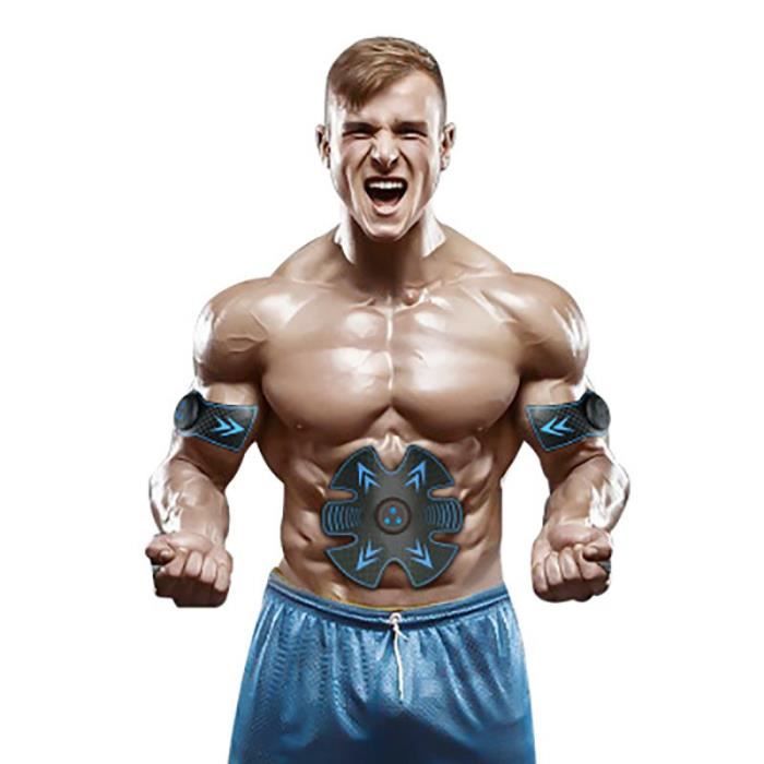 CEINTURE D'ELECTROSTIMULATION,USB Power Fit Vibration abdominale Muscle EMS formateur corps minceur graisse brûlante Fitness