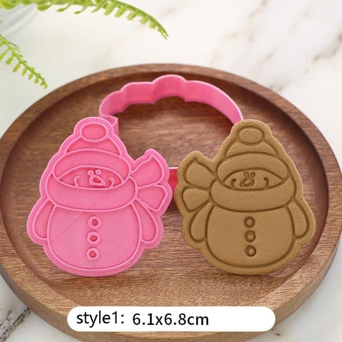 Moule à gateaux,Emporte pièce de noël découpeurs Fondant gâteau moule Biscuit Sugarcraft gâteau décoration outils - Type 1 #A