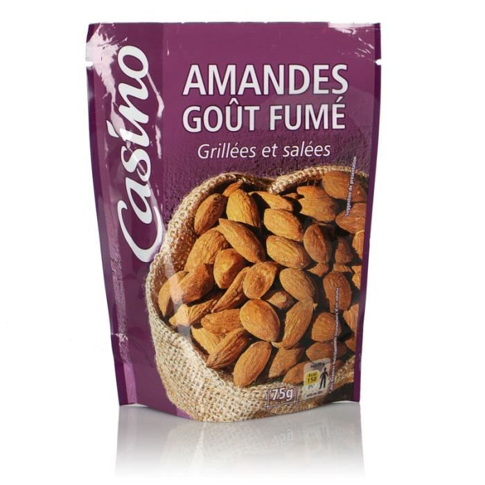 CASINO Amandes goût fumé - 75 g
