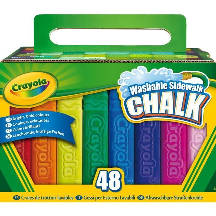 CRAYOLA Boîte de 48 Craies de trottoir