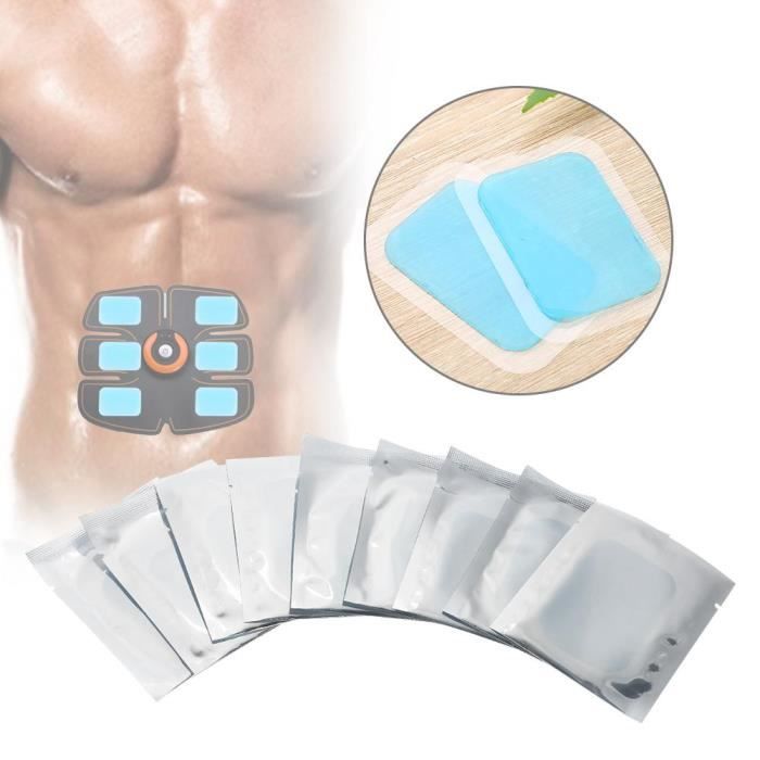 10PCS EMS Gel Pad Électrodes de Remplacement de Formation pour Ceinture Électrostimulation Abdominale