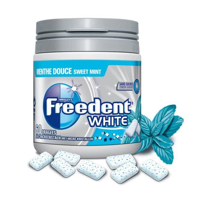 Freedent box white menthe douce x60 dragées