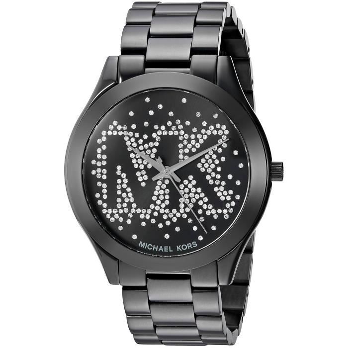 MICHAEL KORS Piste slim femme Logo Black Watch Mk3589 XOXZT