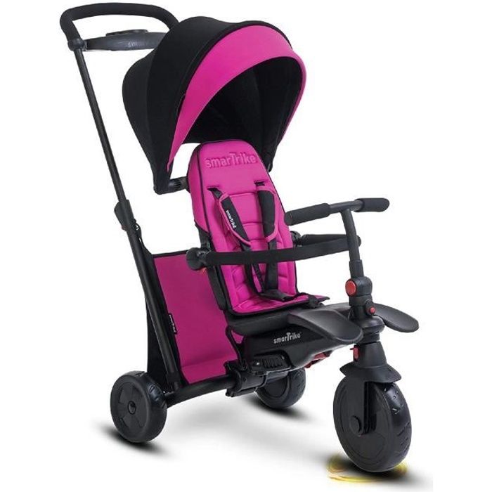 smarTrike tricycle évolutif 7 en 1 smarTfold 500 rose pour bébé et enfant
