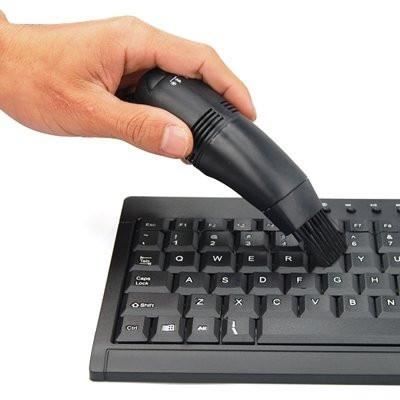 Mini aspirateur USB pour PC &amp MAC Nettoyer Clavier Portable Ordinateur NOIR