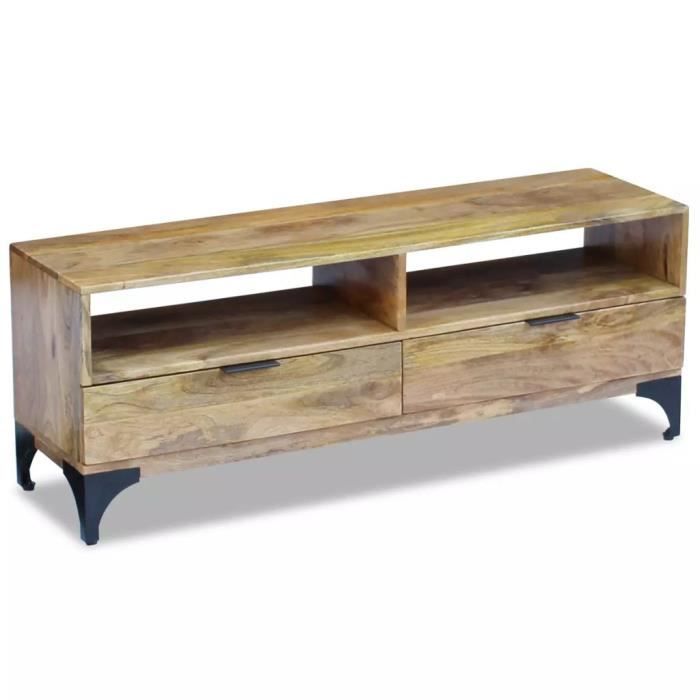 Meuble TV Bois de manguier 120 x 35 x 45 cm