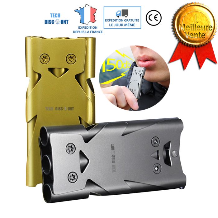 TD® sifflet de survie puissant 150 decibels de secours catastrophe poche sport sauvetage voyage camping montagne urgence randonnee
