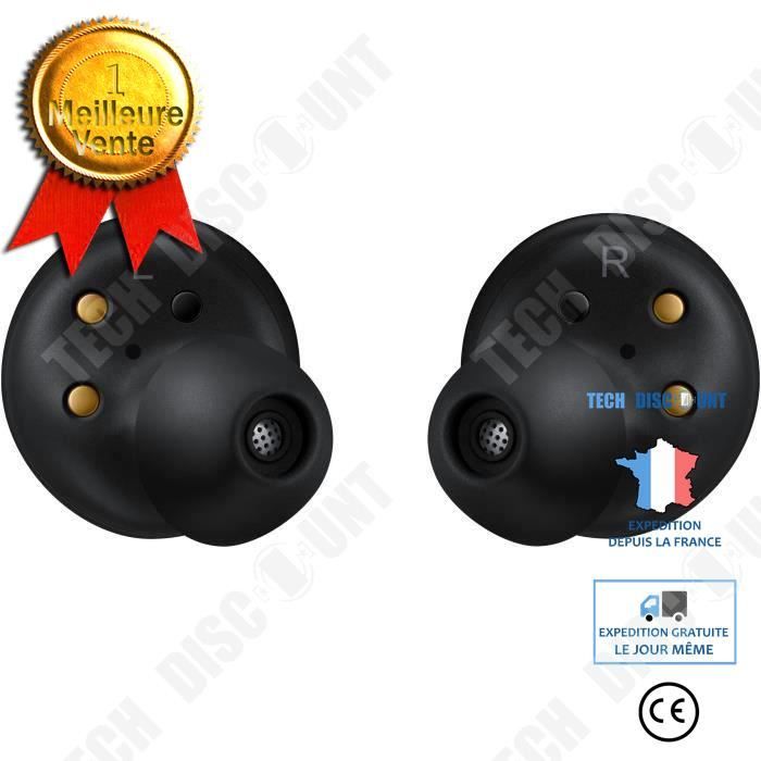 TD® Ear Buds Noir intra-auriculaires Buds Bluetooth 5.0 Connecteur Bluetooth USB autonomie 11 heure batterie sans fil microphone