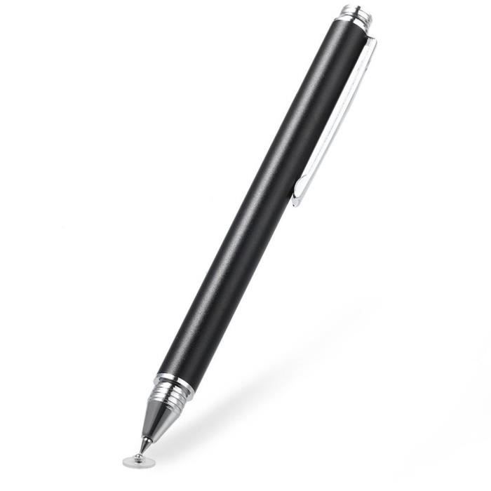 TRIXES Stylet Tactile Noir à Pointe Fine pour Smartphones et Tablettes Écrans Tactiles Capacitifs