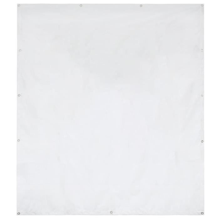 vidaXL Panneau latéral de tente de réception PVC 2x2 m Blanc 550 g-m²