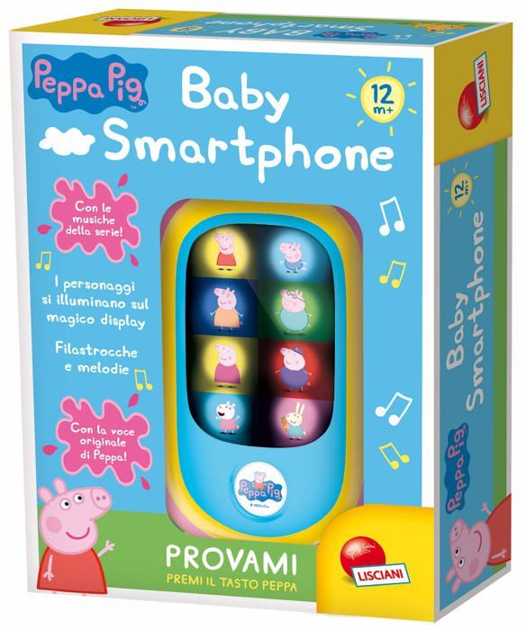 Jouet téléphone - Liscianigiochi - 92253 - Smartphone parlant - Musique Peppa Pig - Écran miroir Jouet téléphone - Liscianigiochi - 92253 - Smartphone parlant - Musique Peppa Pig - Écran miroir