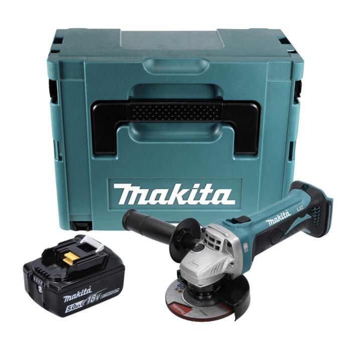 Insert En Mousse Pour Mallette Makita MakPac Taille 2-3 - Adapté à La Meuleuse D'Angle Sans Fil DGA504 - Hauteur 60mm, Couleur Bleu/Noir