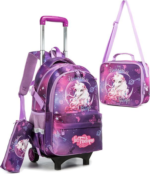 Cartable A Roulettes Garçon, Requin Sac Roulette Enfant Étui À Crayons ...