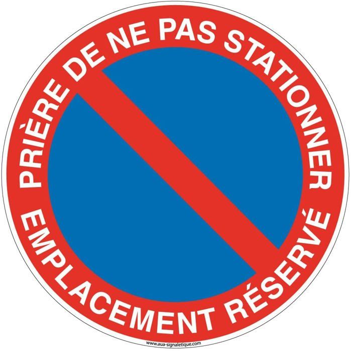 Cartello 'Divieto Di Sosta' Per Posto Riservato – 33 Cm – Scegli In Vinile Adesivo, PVC O Alluminio Dibond - 3