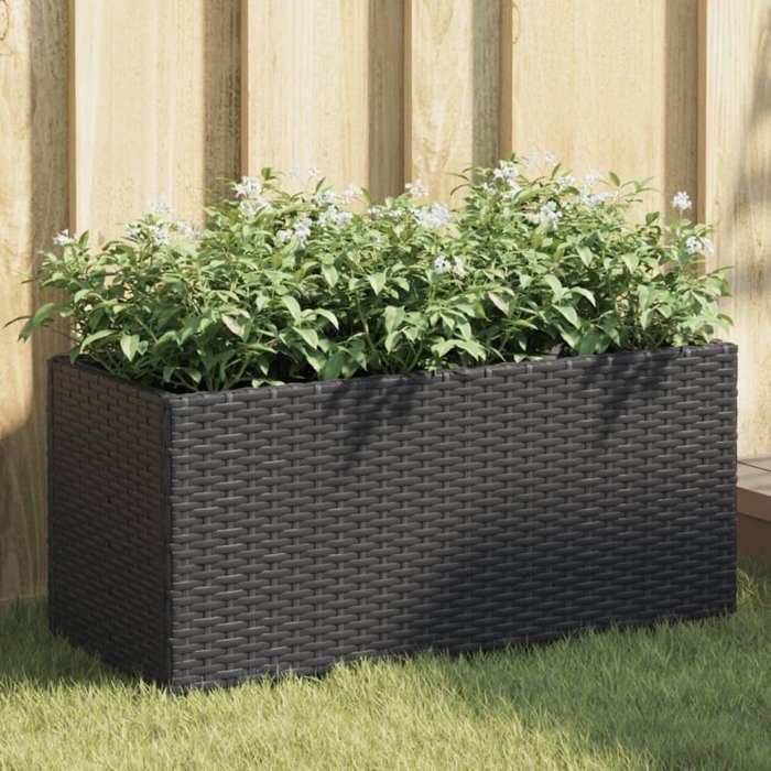 vidaXL Jardinière en résine tressée - vue 2