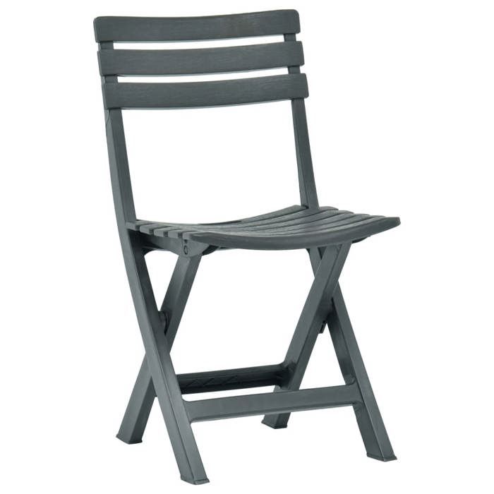 SALE 2025Lot de 2 fauteuils relax/ Chaises de jardin pliables - Ensemble de 2 pièces - Plastique Vert Chill786002