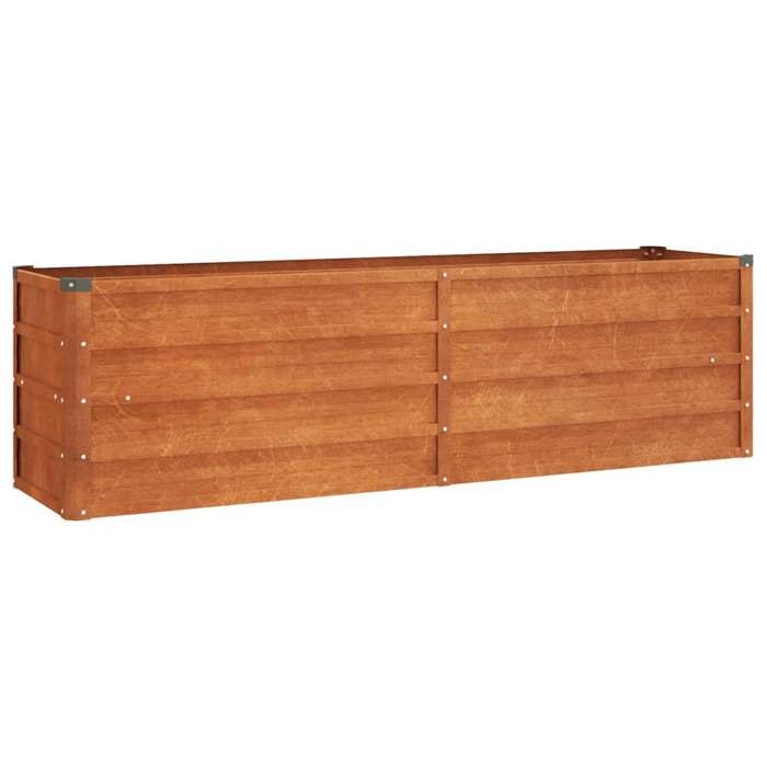 SALE 2025Jardinière/Bac de Plantation MOOD - Lit surélevé de jardin rouillé 160x40x45 cm - acier corten Chill439293