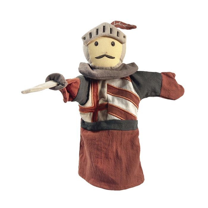 Marionnette à Main Chevalier En Peluche – 28 Cm – Jeu De Rôle – Dès 3 Ans