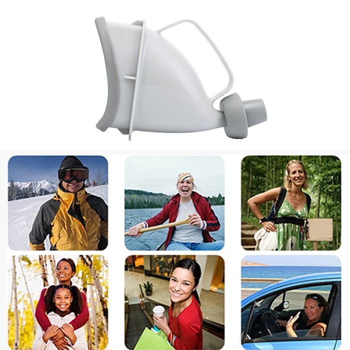 Urinoir Portable Unisexe 1000ml - Pour Voiture, Voyage, Camping - Anti-éclaboussures Et étanche