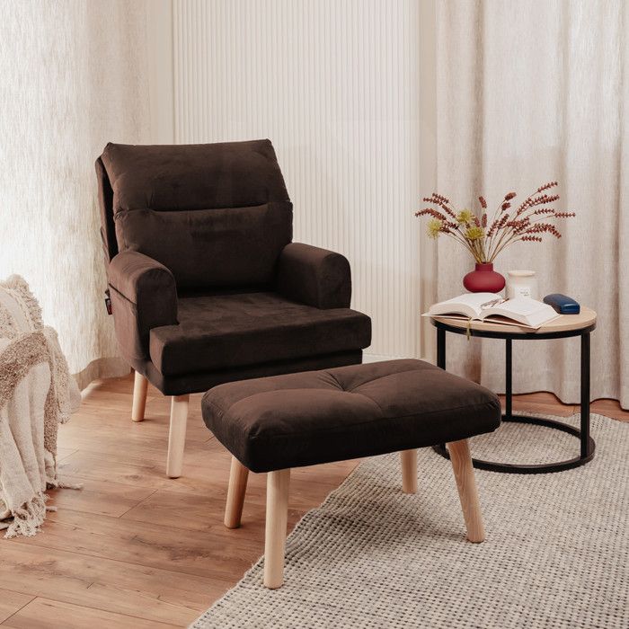 Fauteuil Relaxant Inclinable avec Repose-Pieds - Ciel & terre Commerce