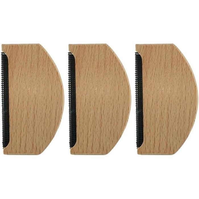 Peigne Cachemire Brosse Anti-Pilling Vêtements Manuel Bois pour Pulls Lainages Foulards Manteaux
