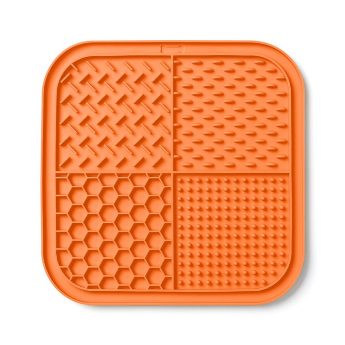 Tapis dalimentation lente - ULISEM - Ventouse - Antidérapant - Orange 20 cm