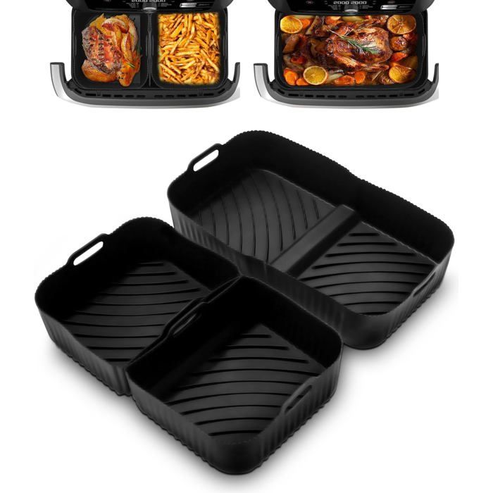 Ensemble 20 Accessoires Air Fryer Ninja Foodi Flex 10,4 L AF500EU - Moules Silicone Grande Taille + Grille Barbecue
