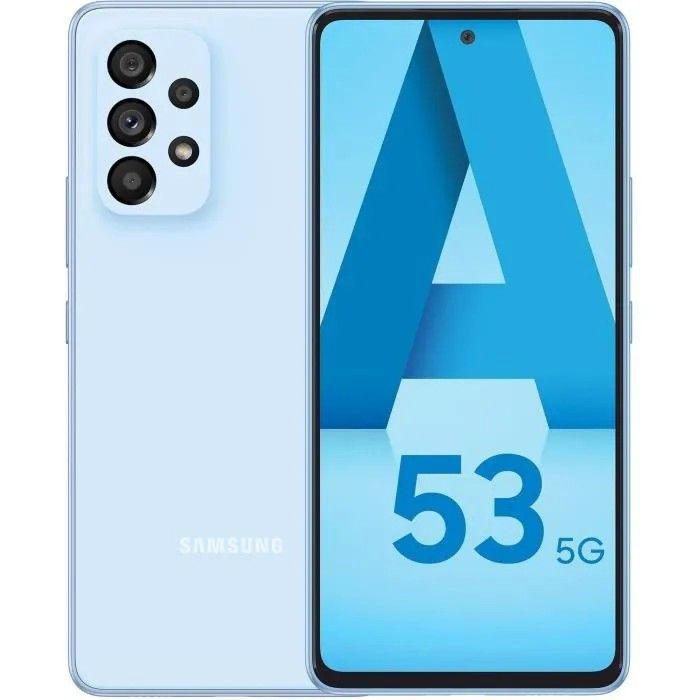 Smartphone SAMSUNG Galaxy A53 128Go 5G  65 LIGHT BLUE Single SIM - Version US (États-Unis)