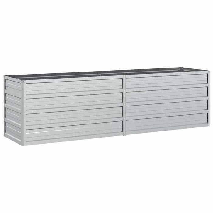 BEL-ACHAT* Lit surélevé de jardin - Jardinière Extérieur/Cache-pot - Pour jardin - 160x40x45cm Acier galvanisé Argenté @Pr7061770