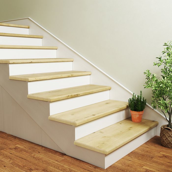 Lot de 2 revêtements descalier Bunschoten 120 x 32 cm naturel