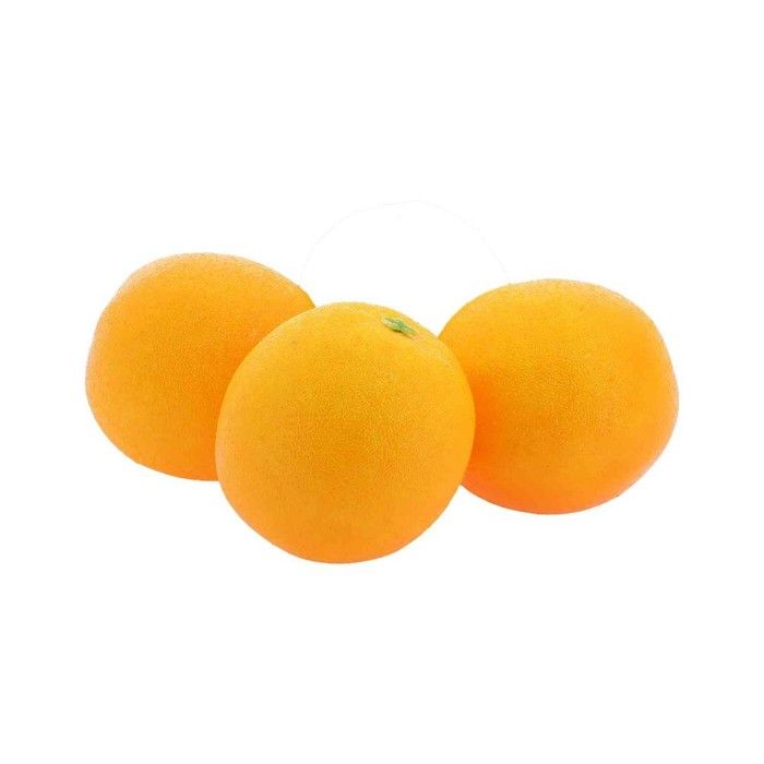3 ORANGES ARTIFICIELLES DÉCORATIVES 8CM ORANGE