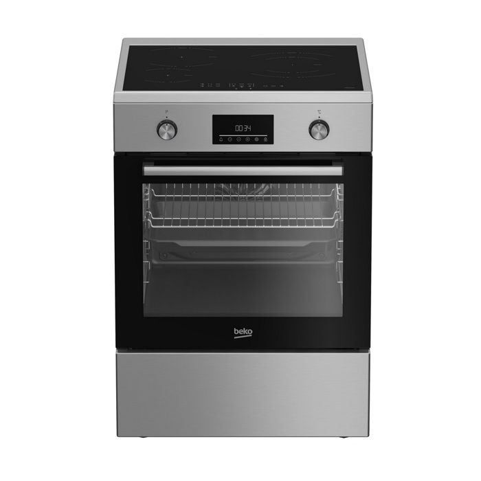Beko FBE68314MXC four et cuisinière A Electrique Plaque avec zone à induction Acier inoxydable - vue 5