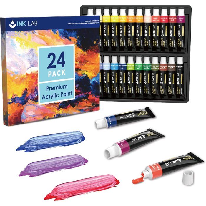 ARTEZA Peinture Gouache en Tube Haute Qualité - 24 Tubes de Gouache ARTEZA Peinture Gouache en Tube Haute Qualité - 24 Tubes de Gouache