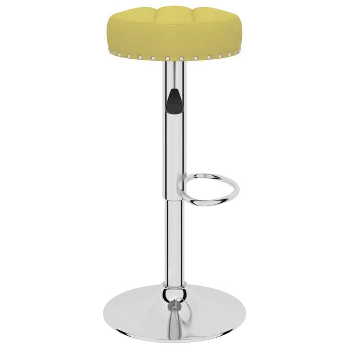Tabourets Cuisine - Vert - Chaises de bar - (2 pcs) - 2 personnes - vert tissu 38.5x38.5x(63 - 83) cm F2238