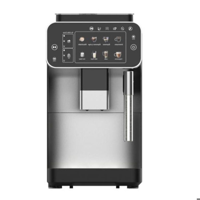 Machine expresso broyeur - PATBRELA -  Machine à Café Automatique avec Mousseur à Lait Manuel - Panneau de Commande tactile- Noir