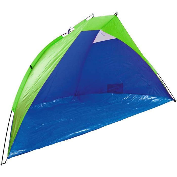 Lido.tente de plage avec protection UV 40+.dimensions env. 27 x 12 x 12 m.légère et compacte pour le transport.vert
