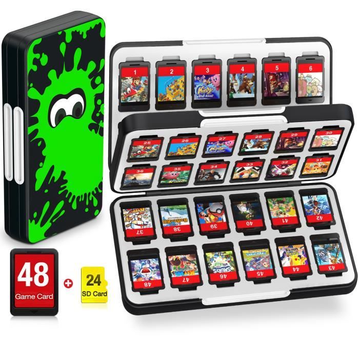 Toyvian 10 Pièces Étui De Protection Pour Cartes De Jeu NES - Boîtier De Rangement Solide Noir