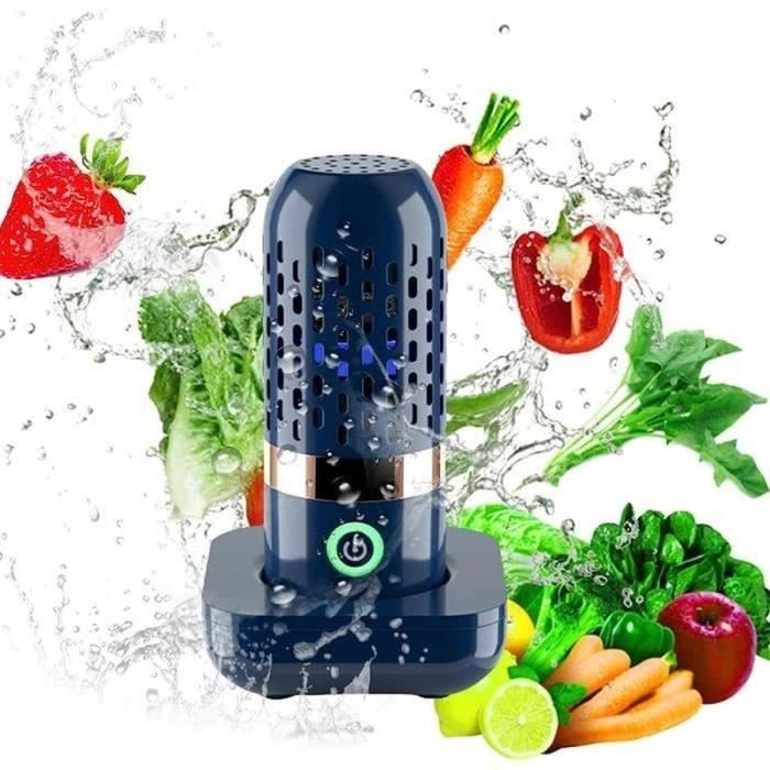 Machine à laver pour fruits et légumes, appareil de nettoyage de fruits étanche avec ventouse pour lavage de légumes, lavage de fruits et légumes, nettoyeur de fruits rechargeable avec technologie de