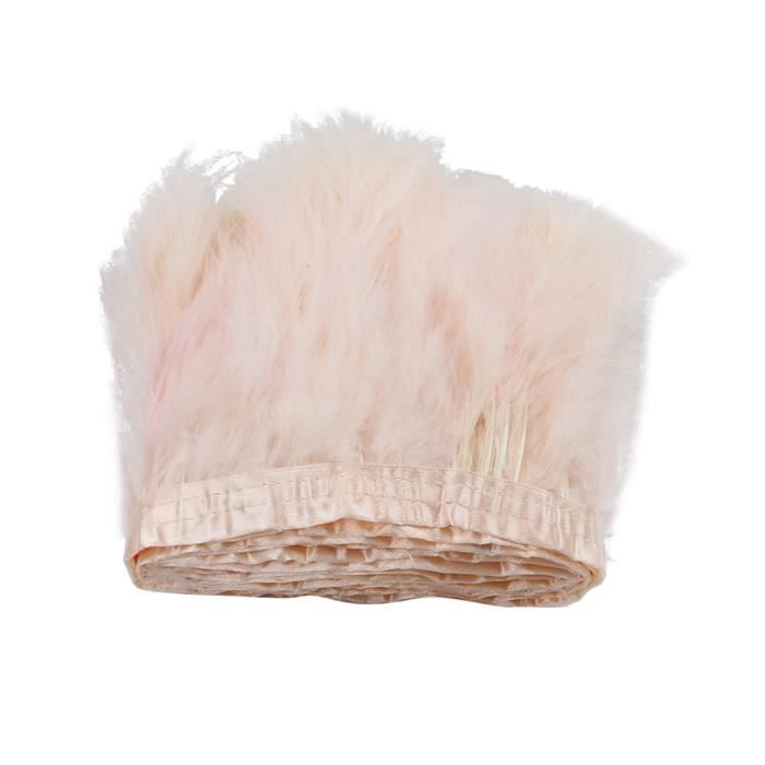 Frange De Plumes De Dinde Noires 2 M – Idéale Pour Costumes, Robes, Déco Et DIY Fête