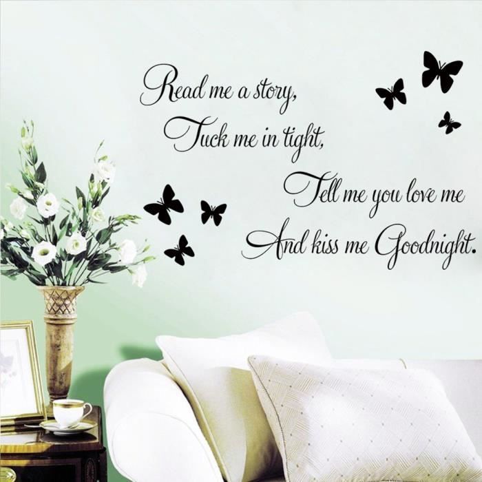 Good Night Papillon Stickers Muraux De Citations Et Proverbes Salle De Sejour Chambre A Coucher Autocollants Amovibles Achat Vente Stickers Cdiscount Good Night Papillon Stickers Muraux De Citations Et Proverbes Salle De Sejour Chambre A Coucher Autocollants Amovibles Achat Vente Stickers Cdiscount
