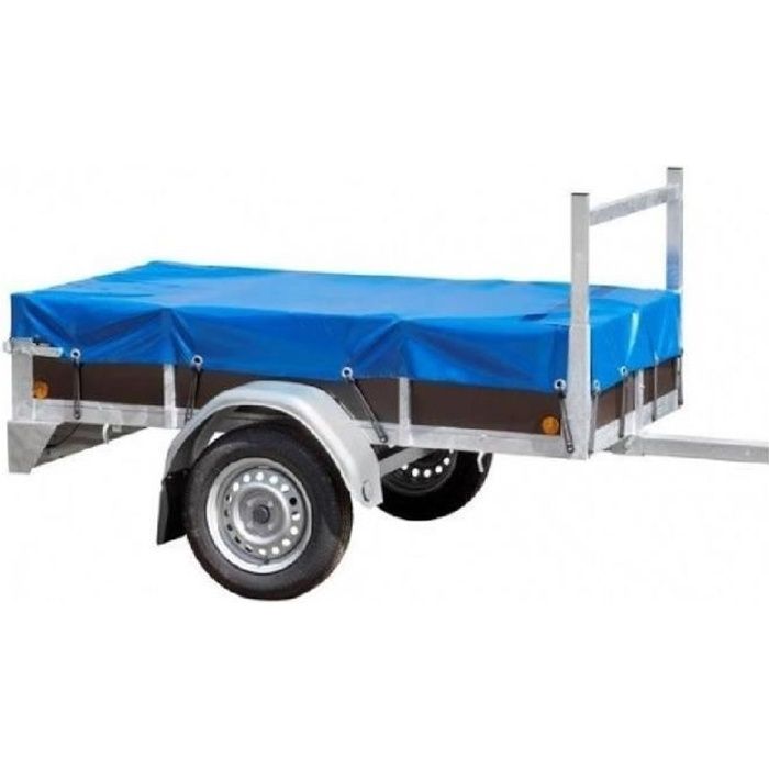 Bâche de remorque H-basics Bâche plate 1,2m x 1,76m Bâche à bords renforcés, bâche de couverture