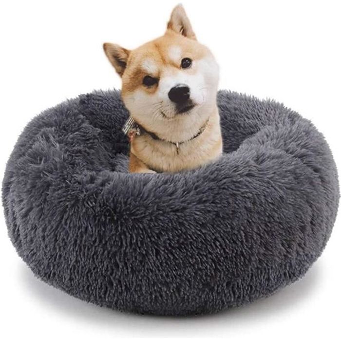 Bingopaw Panier Chien Chat Anti Stress Moelleux Coussin Rond Doux en