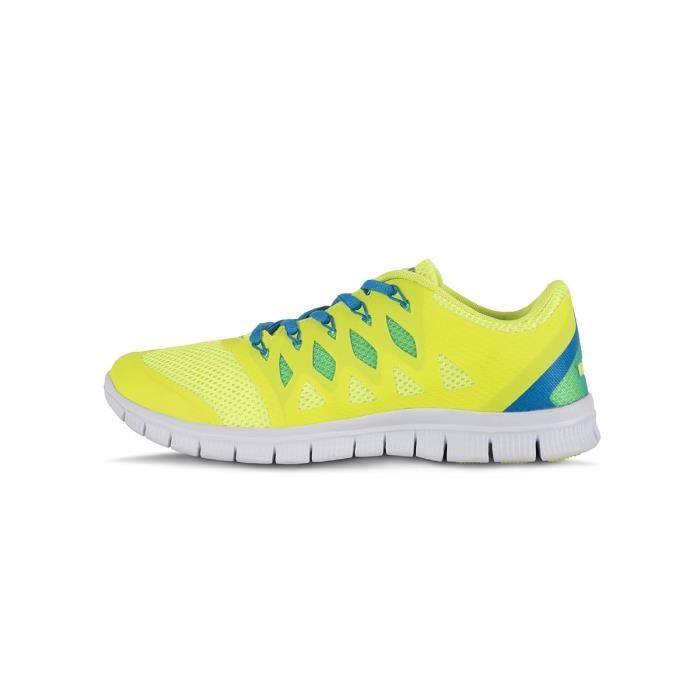 chaussure jaune fluo